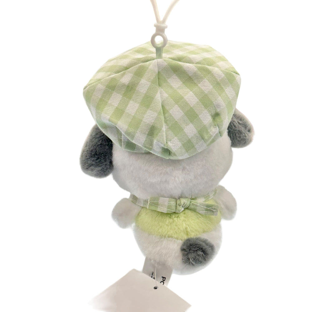 Pochacco "Gingham Casquette" Mascot Clip On Plush