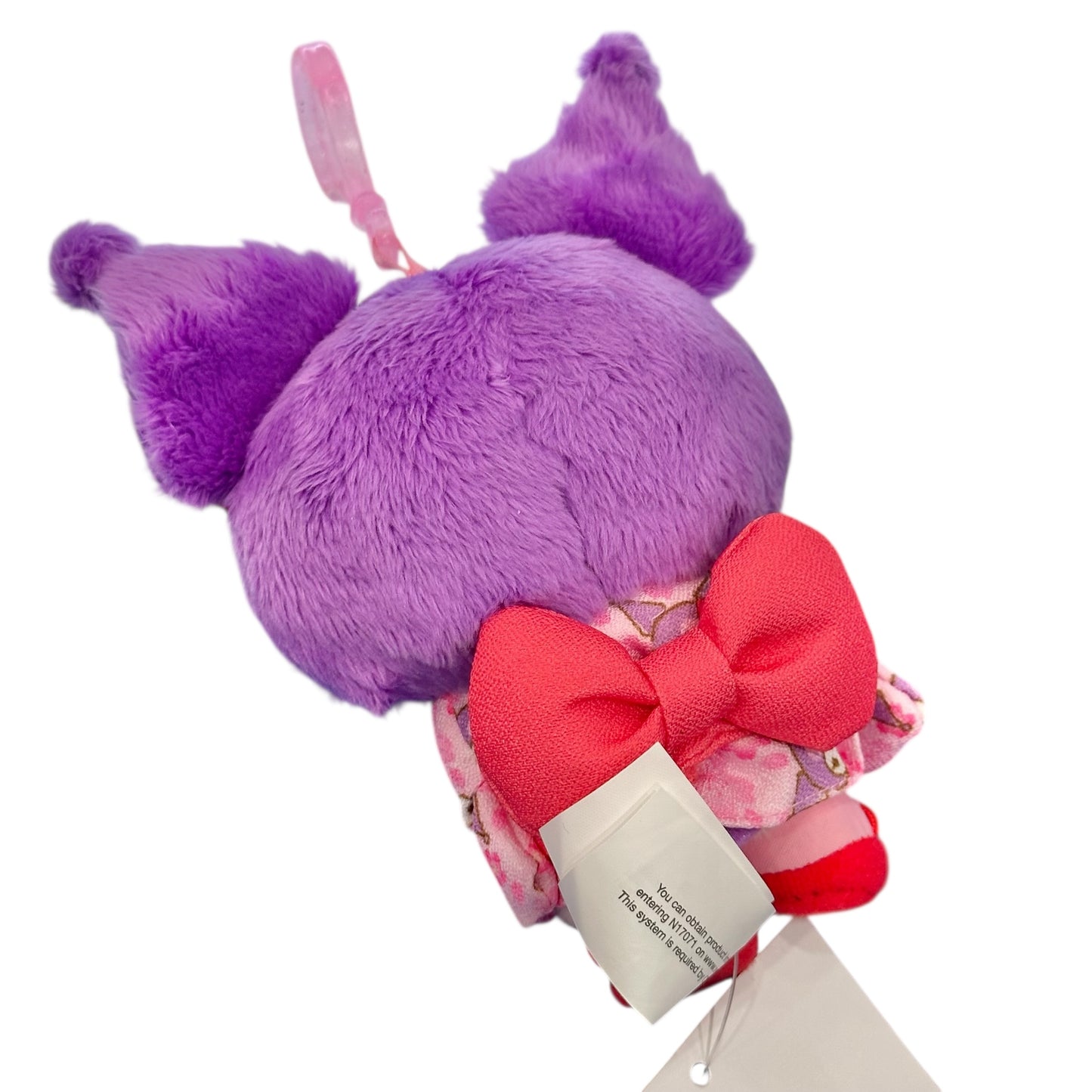 Kuromi "Sakura Kimono" Mascot Clip On