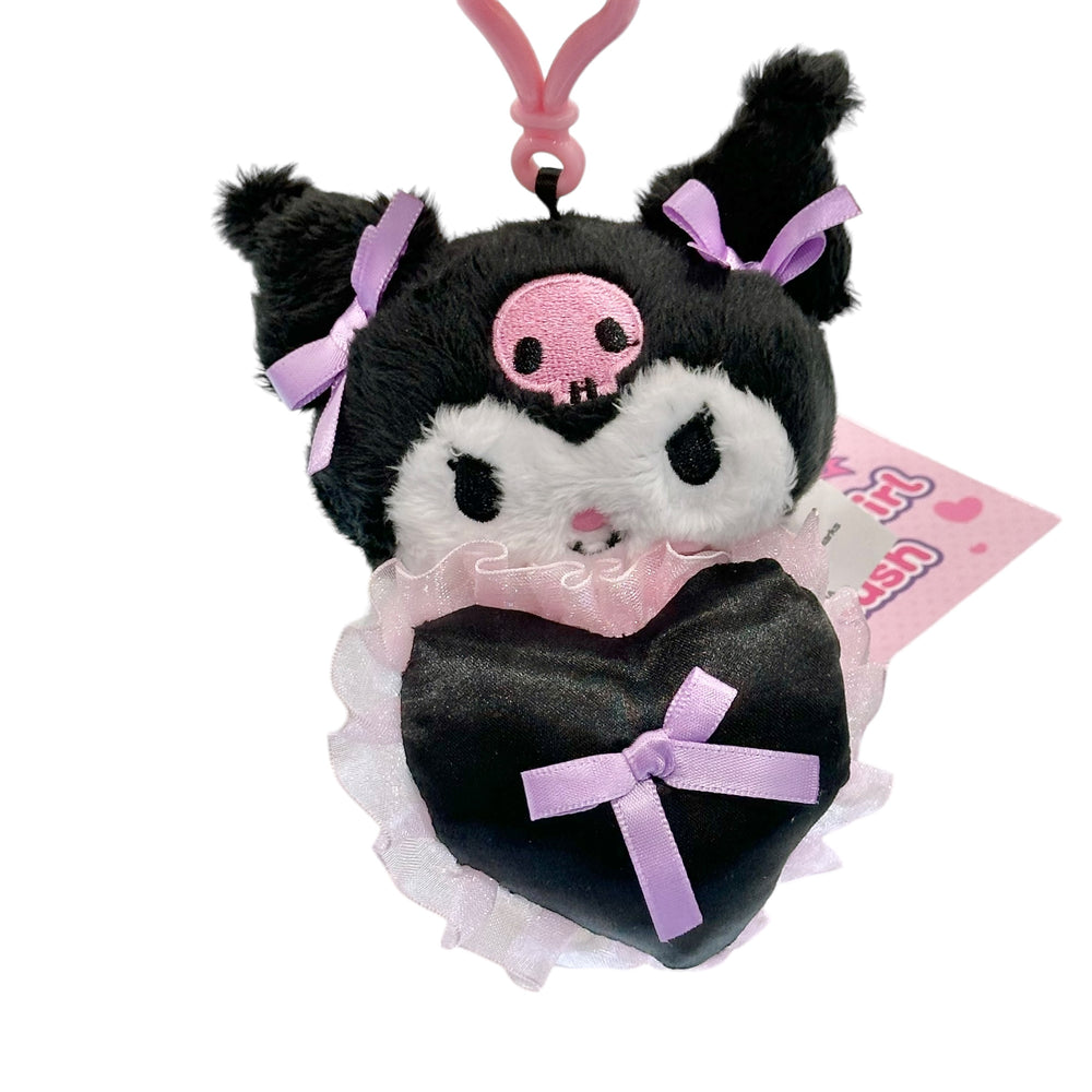 Kuromi "Lovely Girl" Mascot Clip On Plush