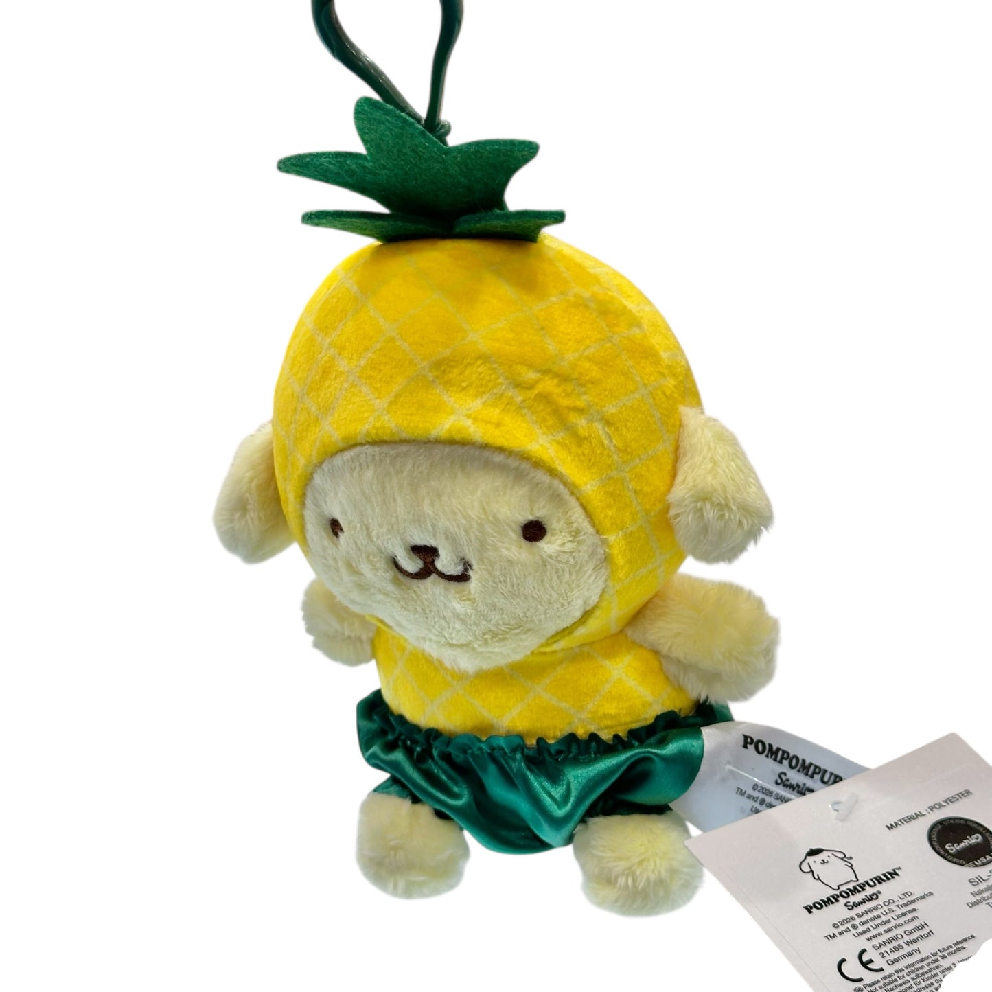 Pompompurin "Pineapple Fruit" Mascot Clip On