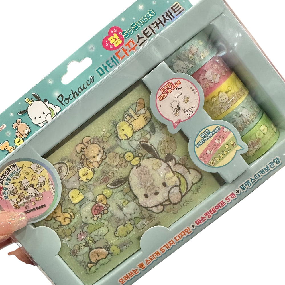 Pochacco Diary Decoration Sticker Masking Tape Set