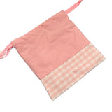 My Melody "Chenille Gingham" Drawstring Bag