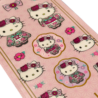 Hello Kitty "Retro Modern Kimono" Sticker Sheet