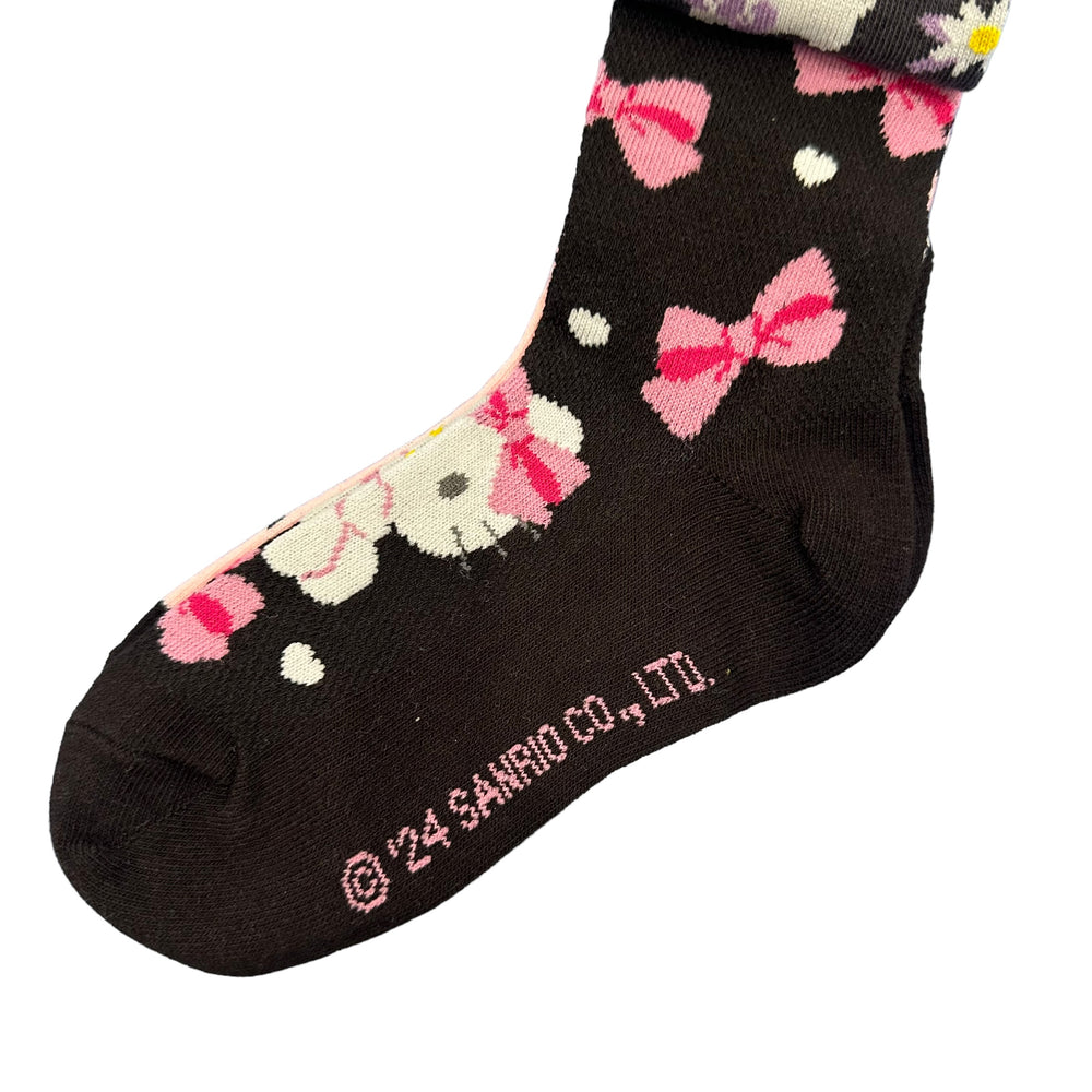 Hello Kitty "Flower" Kids 3 Pair Sneaker Socks (16-18)