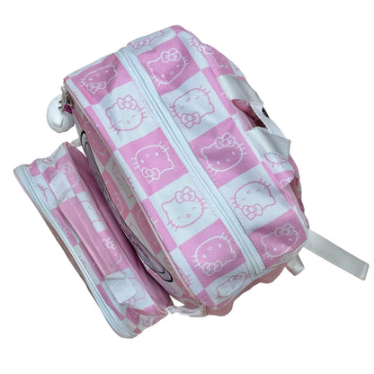 Hello Kitty AOP Backpack w/ Detachable Lunch Bag & 3D Charm