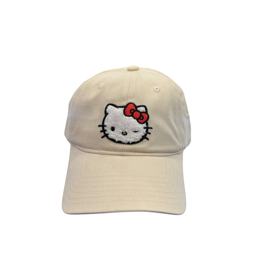 Hello Kitty "Chenille" Patch Pigment Cap (Off White)