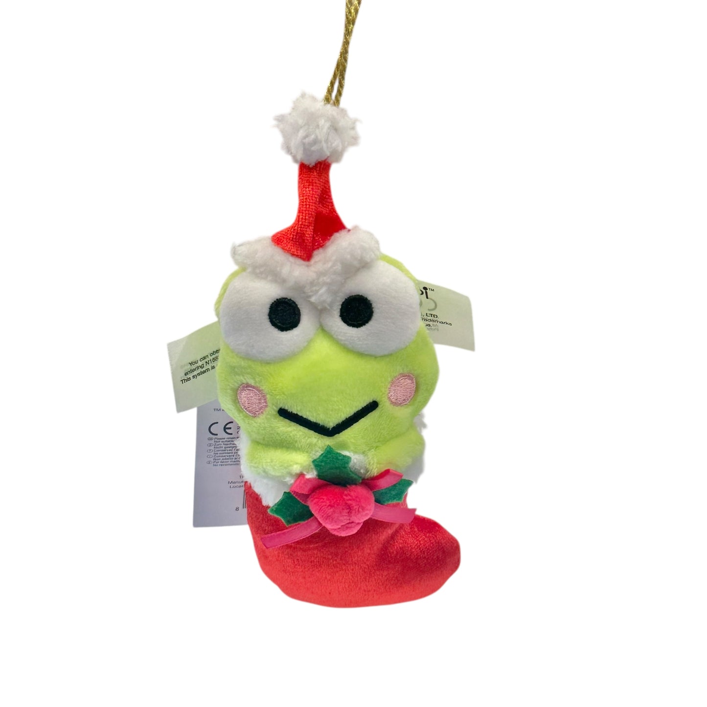Keroppi Christmas Stocking Mascot Ornament