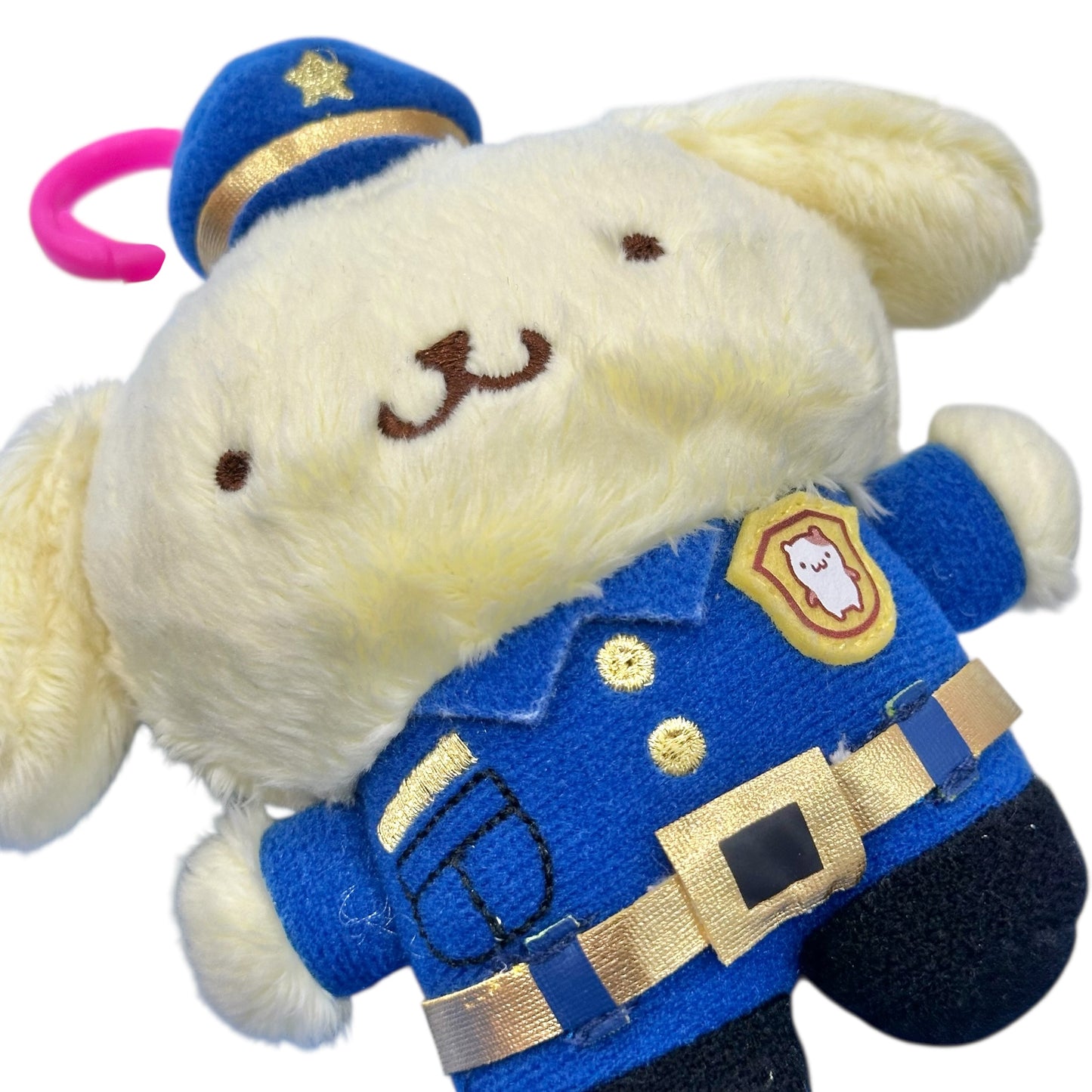 Pompompurin "Policeman" Collectible Mascot Clip On