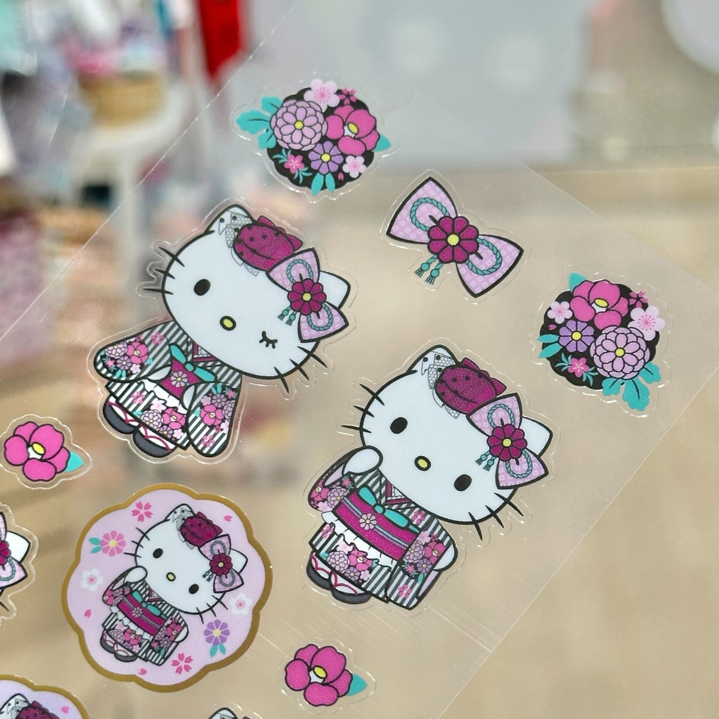 Hello Kitty "Retro Modern Kimono" Sticker Sheet