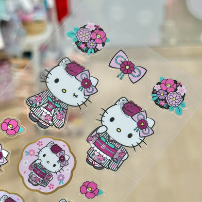 Hello Kitty "Retro Modern Kimono" Sticker Sheet