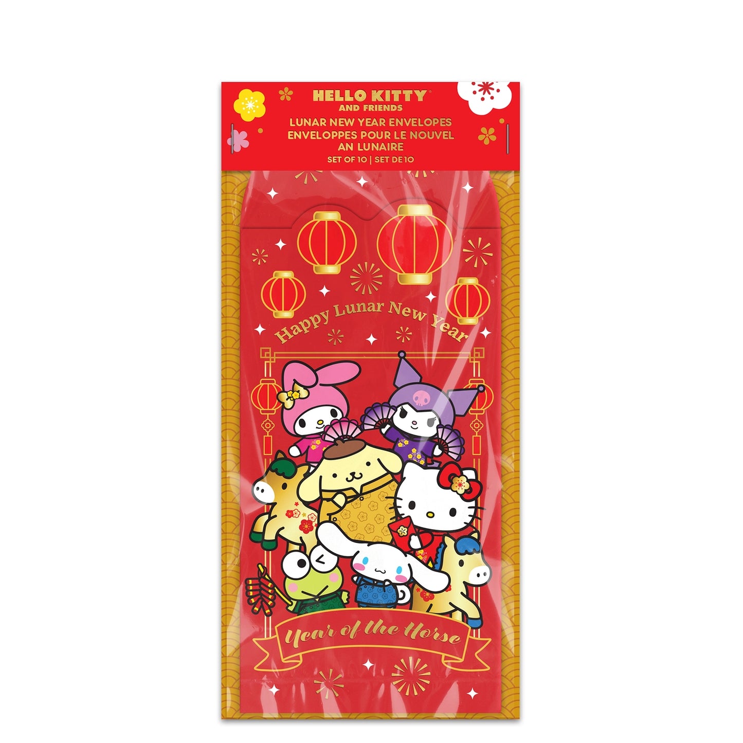 Hello Kitty & Friends Lunar New Year Envelope 10-Pack