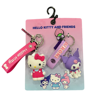 Hello Kitty & Kuromi Lanyard Set