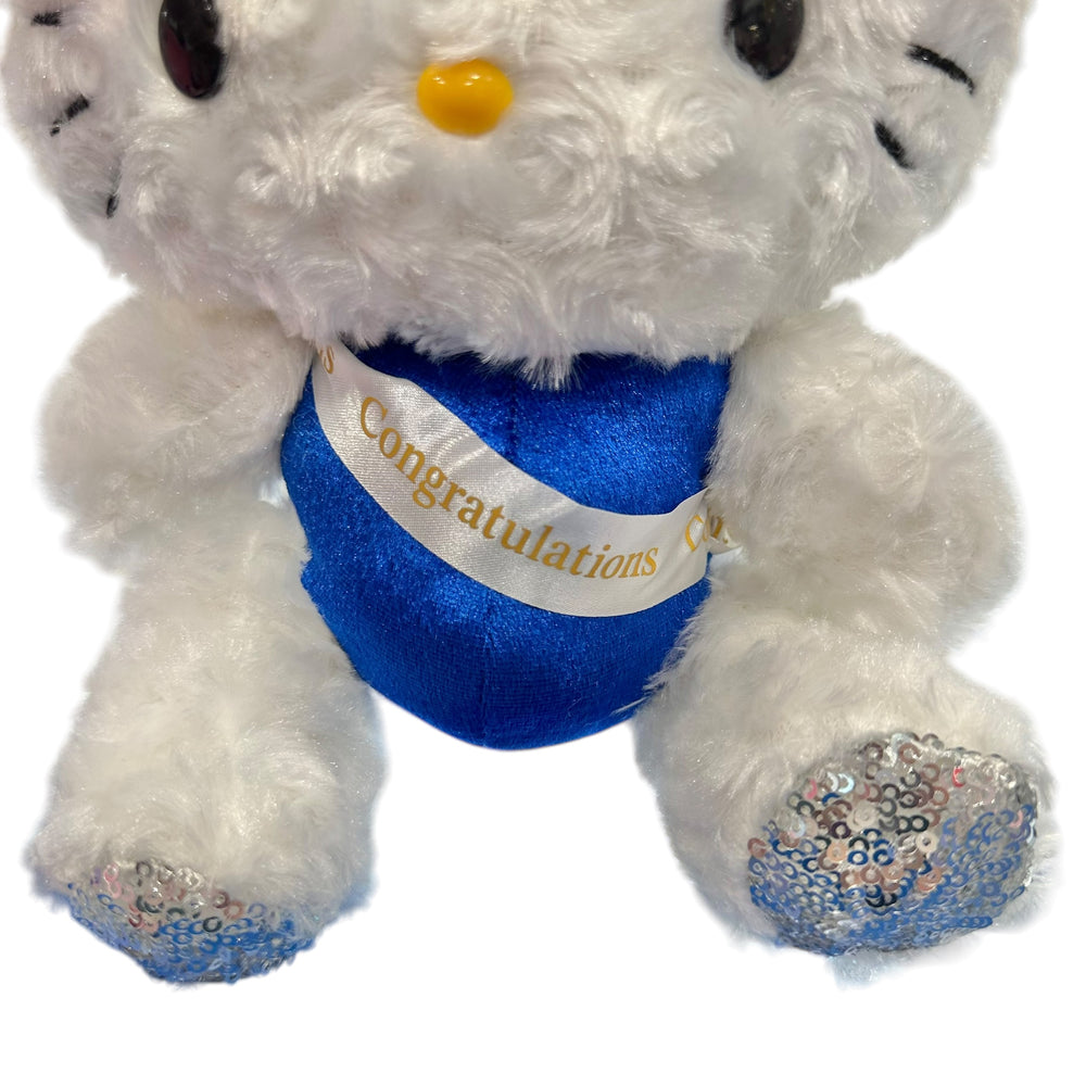 Hello Kitty "White Graduation" 8in Plush