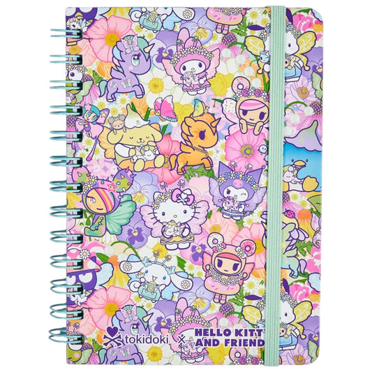tokidoki x Hello Kitty & Friends "Butterfly Garden" Spiral Notebook