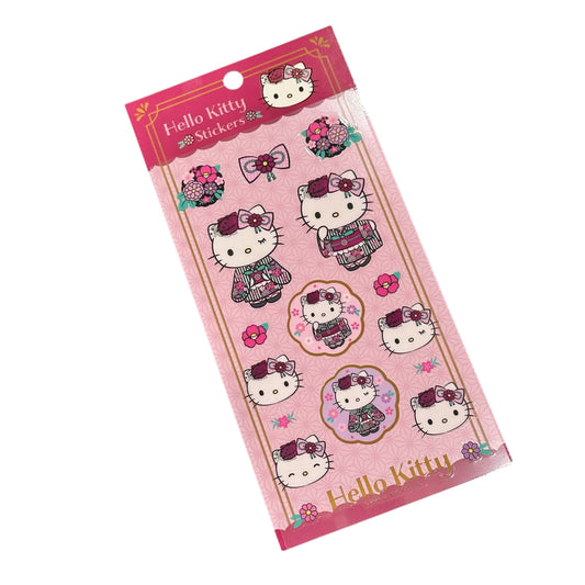 Hello Kitty "Retro Modern Kimono" Sticker Sheet