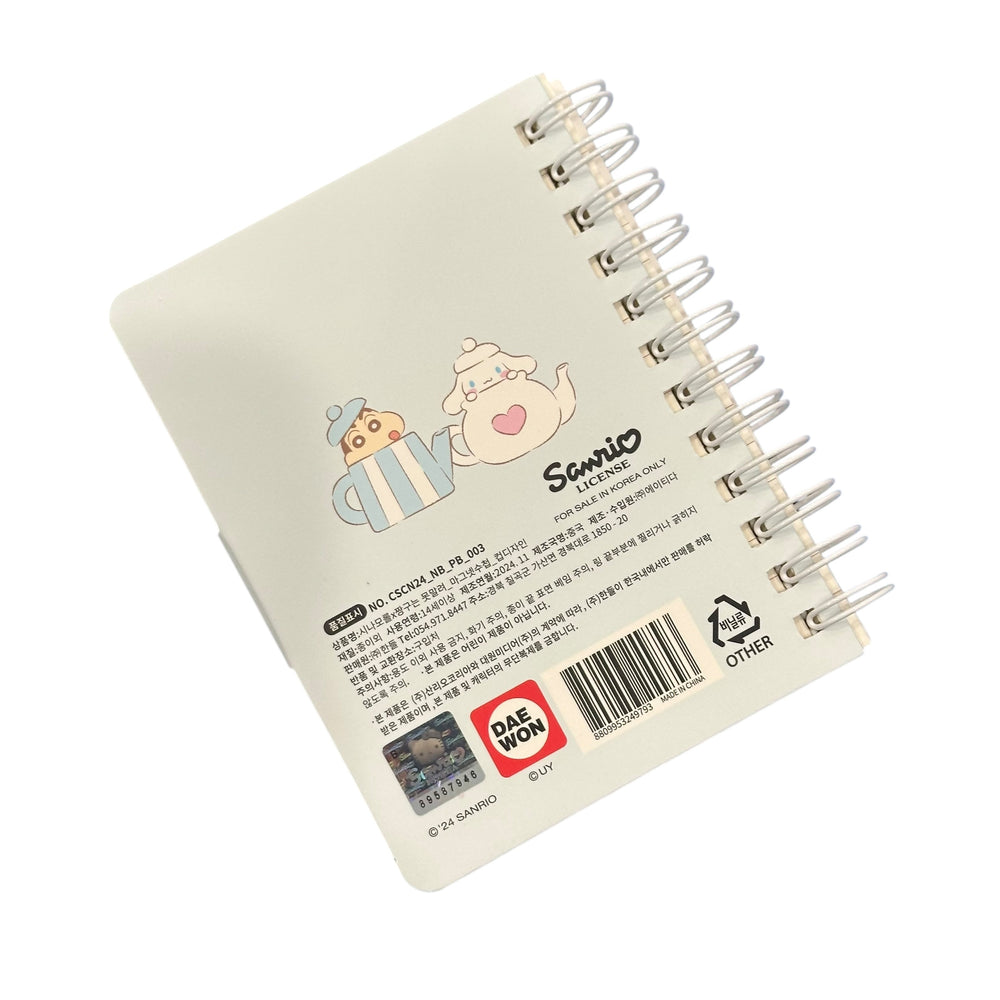 Cinnamoroll x Crayon Shin Chan Magnet Notebook (Cup)