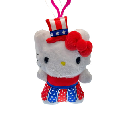 Hello Kitty "American" Flat Mascot Clip On
