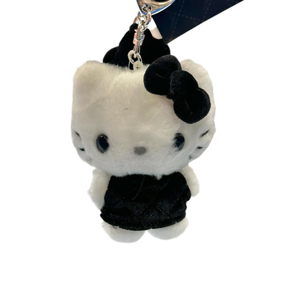 Hello Kitty "Black Quilt" Keychain w/ Mascot