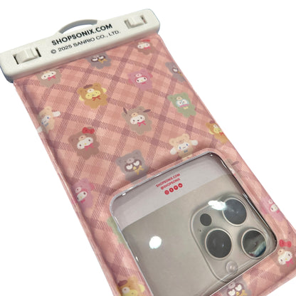Sonix x Hello Kitty & Friends "Latte Bears" Waterproof Phone Pouch