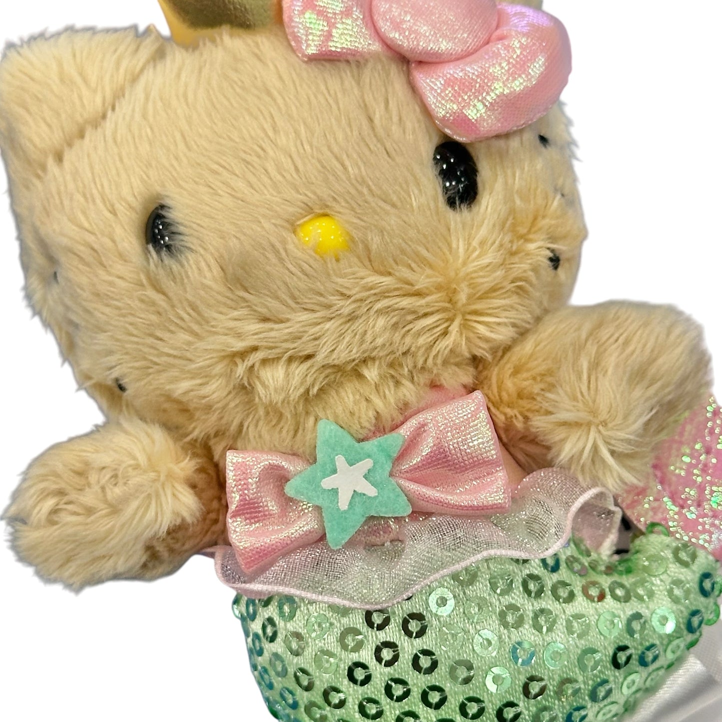 Hello Kitty "Spangle Mermaid" Tan Mascot Clip On