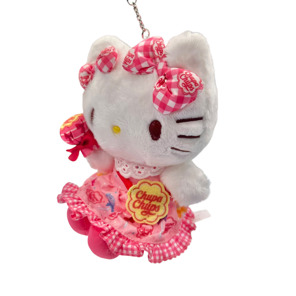 Hello Kitty "Chupa Chups" Mascot Plush Keychain