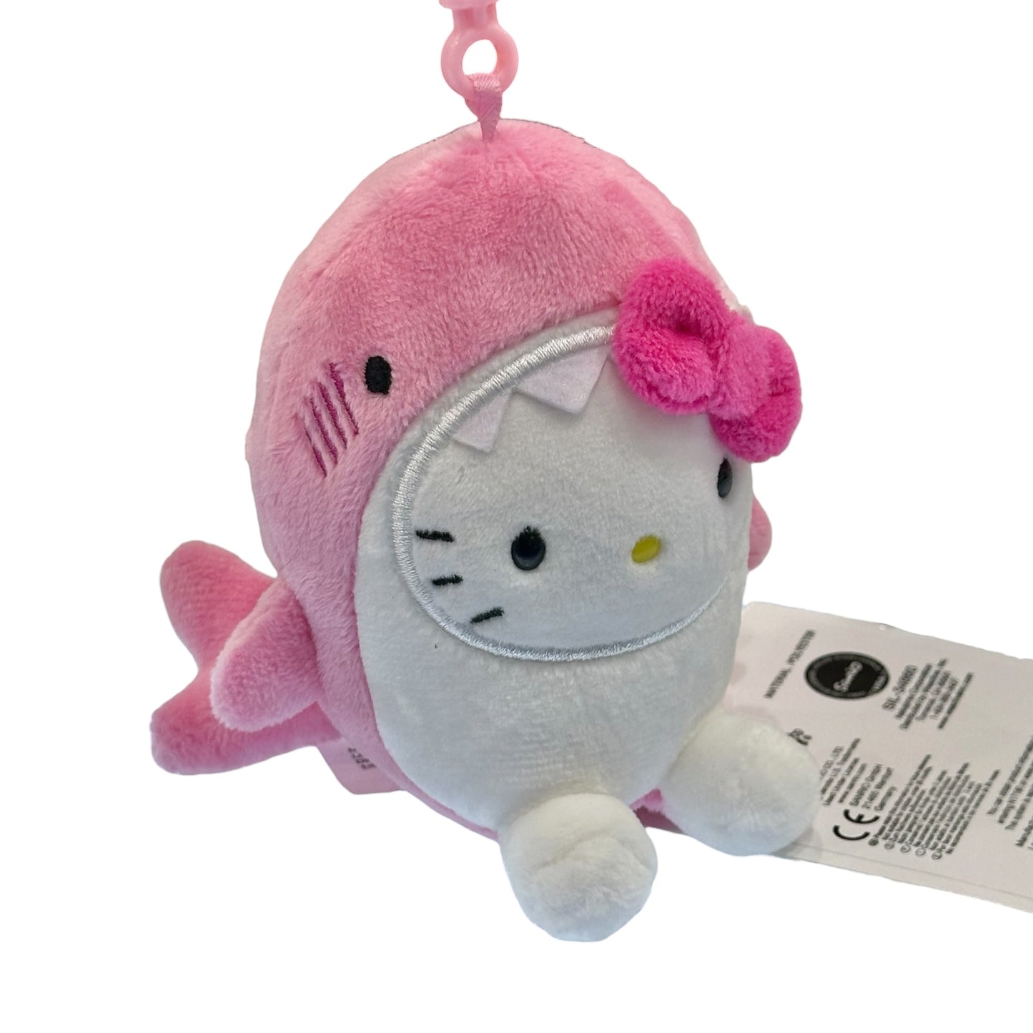 Hello Kitty "Pink Shark" Mascot Clip On
