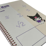 Kuromi Math Unruled Notebook (Off White)