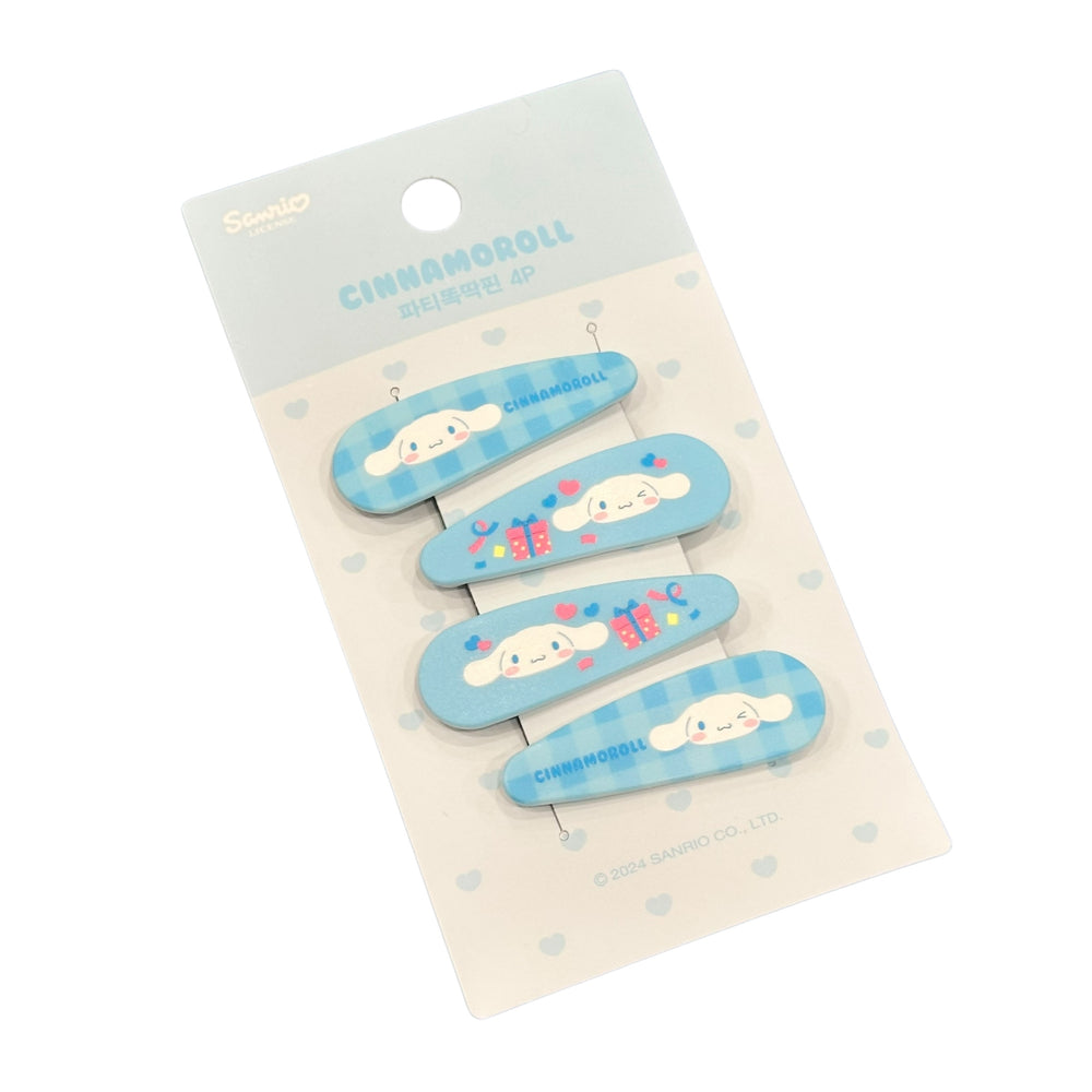 Cinnamoroll Hair Snap Clips 4pc Set