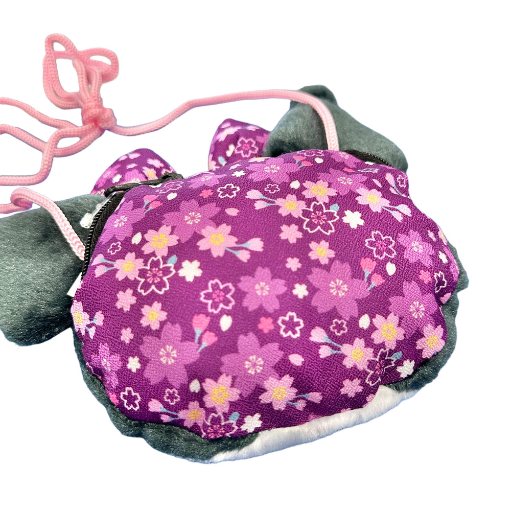 Kuromi "Sakura Kimono" Face Shoulder Pouch