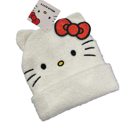 Hello Kitty "Cosplay 3D Ears & Bow" Appliq Beanie
