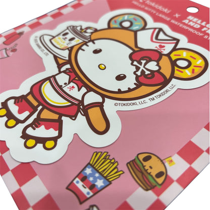 tokidoki x Hello Kitty & Friends "Fast Food Hello Kitty" Large Stickers
