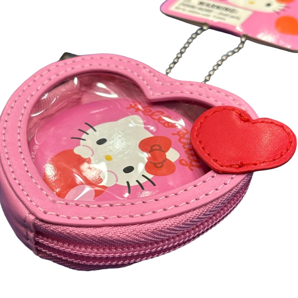 Hello Kitty "Heart" Mini Pouch w/ Badge