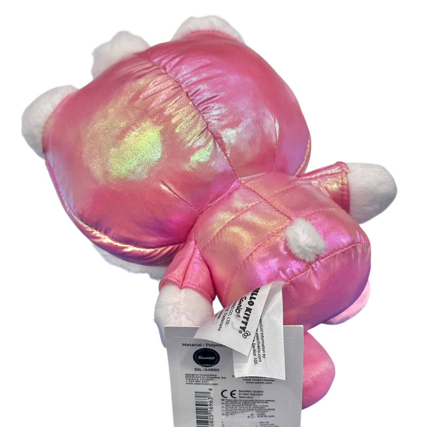 Hello Kitty "Shiny Hooded Puffer Jacket" 8in Plush