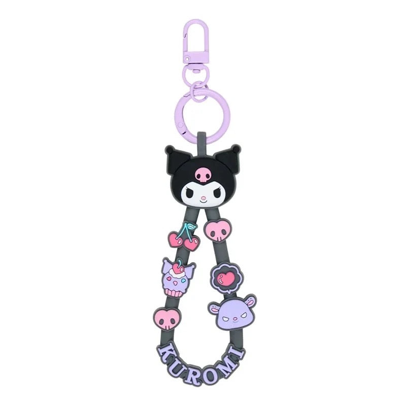 Kuromi Keyring w/ Rubber Strap