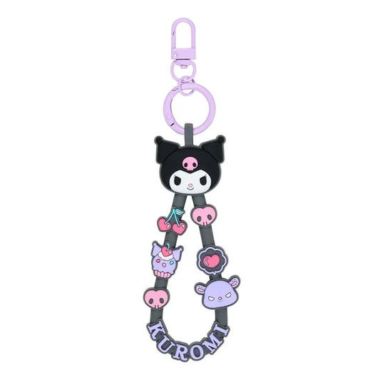 Kuromi Keyring w/ Rubber Strap