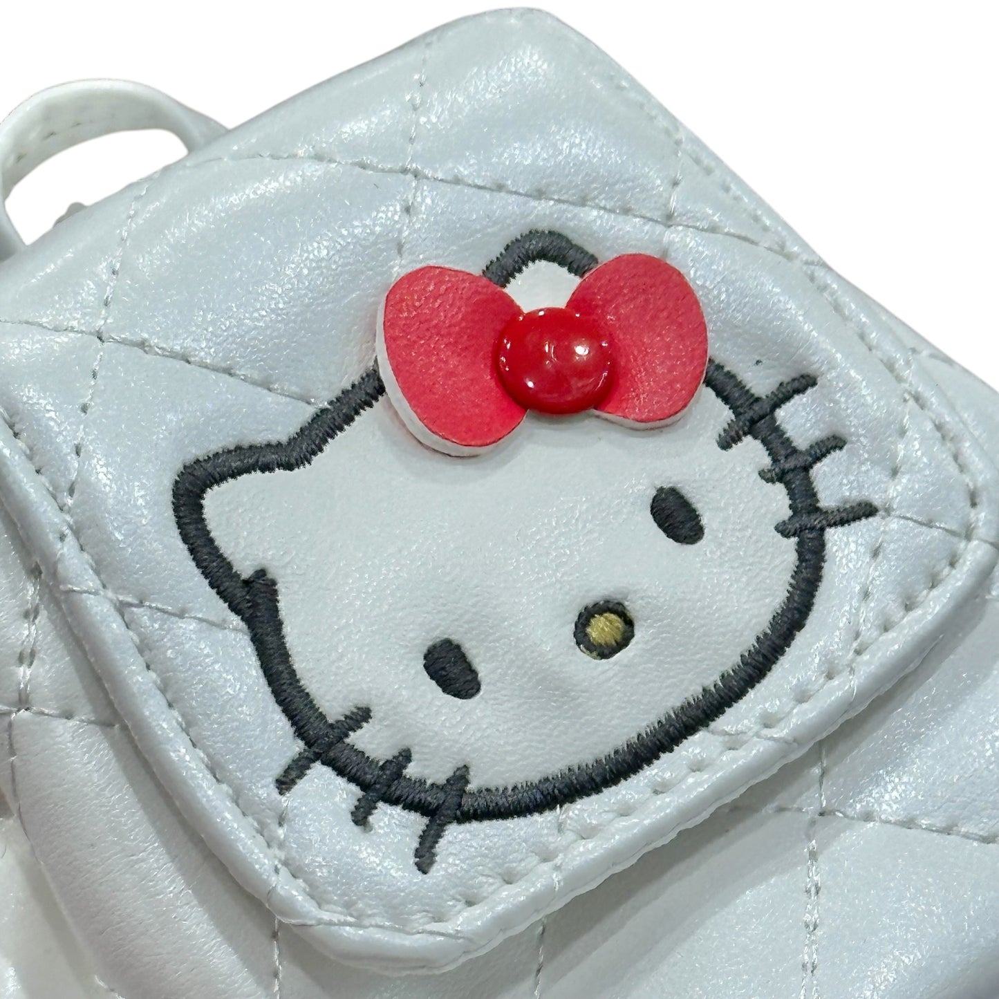 Hello Kitty "White Quilt" Mini Backpack Pouch