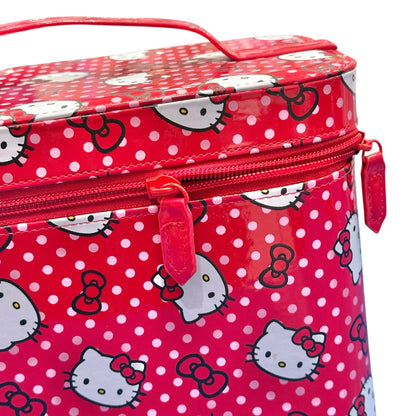 Hello Kitty Head/Bow/Polka Dot AOP Large Cosmetic Organizer