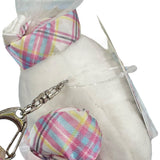 Hello Kitty "Tartan" Mascot Plush Keychain