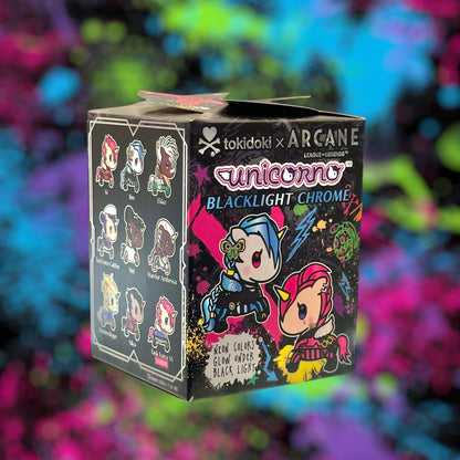 tokidoki x Arcane Black Light Chrome Unicorno