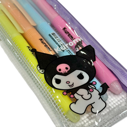 Kuromi 4pc Highlighter & Pouch