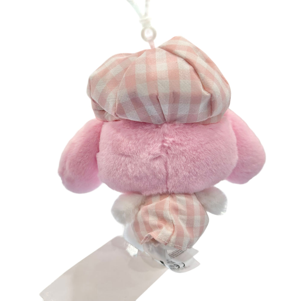 My Melody "Gingham Casquette" Mascot Clip On Plush