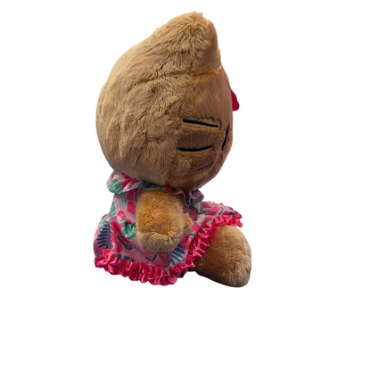 Hello Kitty "Tan Hibiscus" 8in Plush