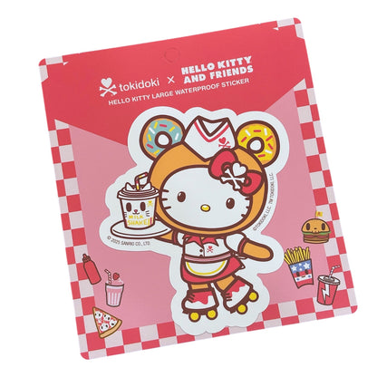 tokidoki x Hello Kitty & Friends "Fast Food Hello Kitty" Large Stickers