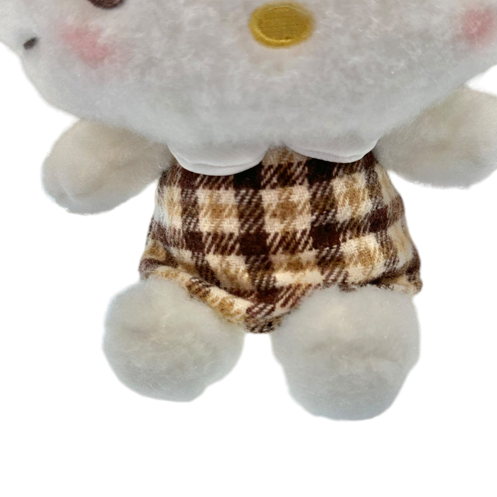 Hello Kitty "Mocha Check" 7in Plush