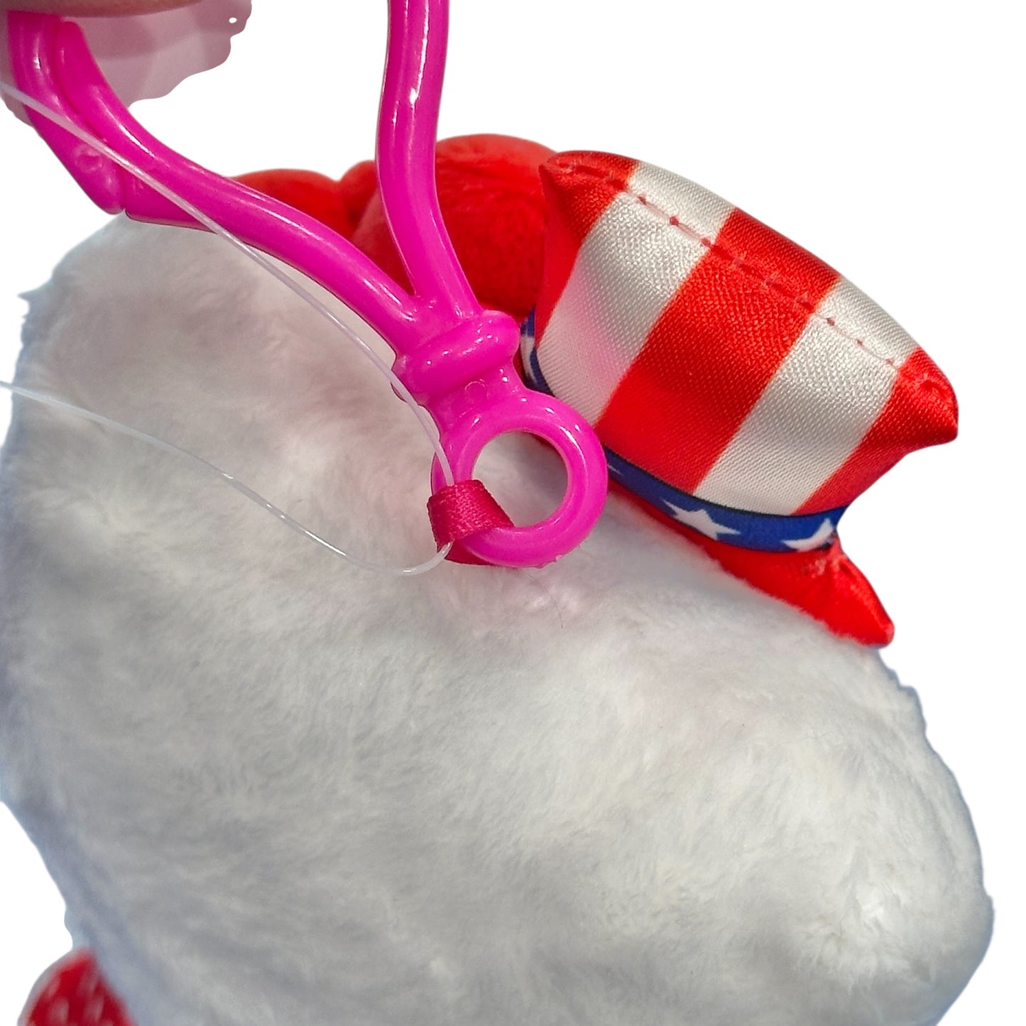 Hello Kitty "American" Flat Mascot Clip On