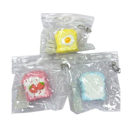 High Quality Real Silicone Super Soft Squishy Keychain (Dessert)