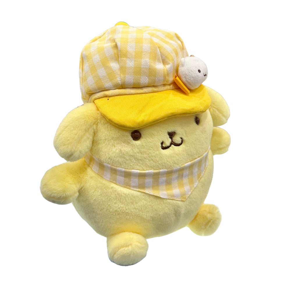 Pompompurin "Gingham Casquette" 8in Plush