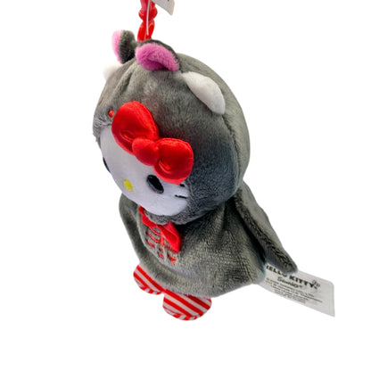 Hello Kitty "Bat" Halloween Mascot Clip On Plush