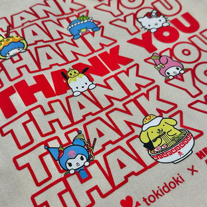 tokidoki x Hello Kitty & Friends "Tasty Takeout" Canvas Tote
