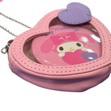 My Melody "Heart" Mini Pouch w/ Badge